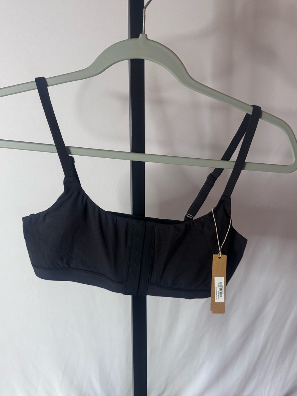 Skims Black Front-Closure Bralette - Women Intimates size medium